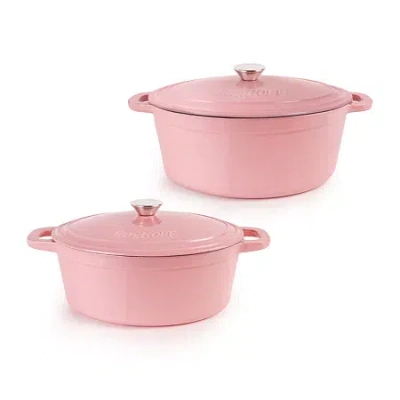 Berghoff Neo Cast Iron 4-pc. Dutch Oven Set In Pink