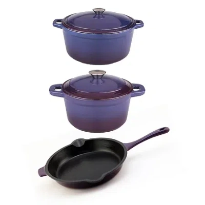 Berghoff Neo Cast Iron 5-pc Cookware In Purple