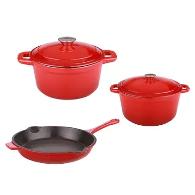 Berghoff Neo Cast Iron 5-pc Cookware In Red