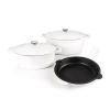 Berghoff Neo Cast Iron 5-pc. Cookware Set In White