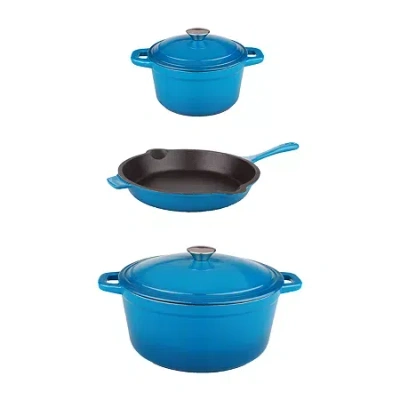 Berghoff Neo Cast Iron 5-pc Cookware Set In Blue