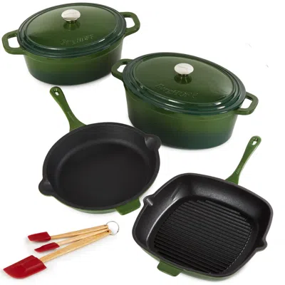 Berghoff Neo Cast Iron 9-piece Cookware Set In Green