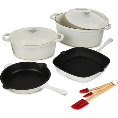 Berghoff Neo Cast Iron 9-piece Cookware Set In White