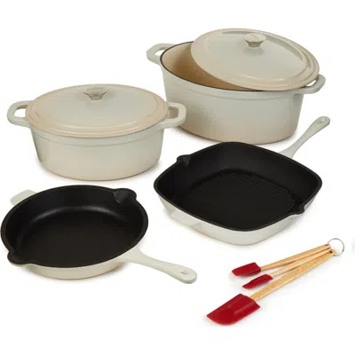 Berghoff Neo Cast Iron 9-piece Cookware Set In White