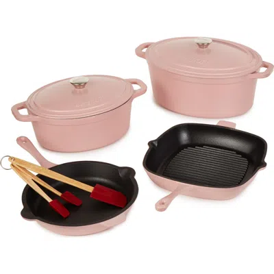 Berghoff Neo Cast Iron 9-piece Cookware Set In Pink