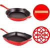 Berghoff Neo Enameled Cast Iron 4-piece Cookware Set In Red