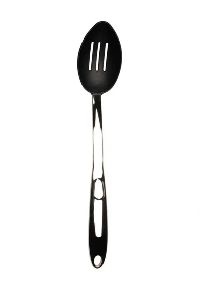 Berghoff Nylon Silver Slotted Serving Spoon In Black