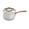Berghoff Ouro Gold 6.25" Sauce Pan With Lid In Silver