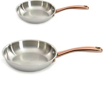 Berghoff Ouro 2-piece Fry Pan Set In Metallic