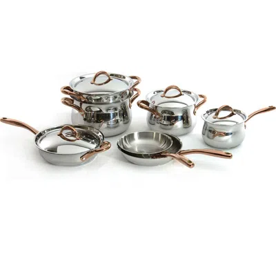 Berghoff Ouro Gold 14-piece Cookware Set In Metallic
