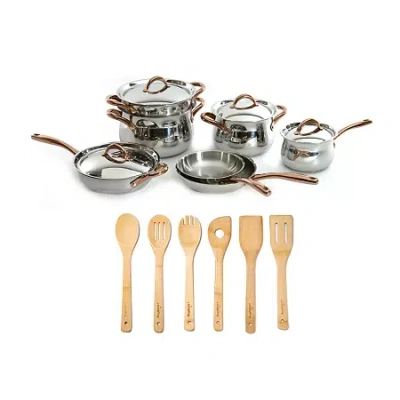 Berghoff Ouro Gold 18/10 Stainless Steel 17-pc. Cookware Set In Silver