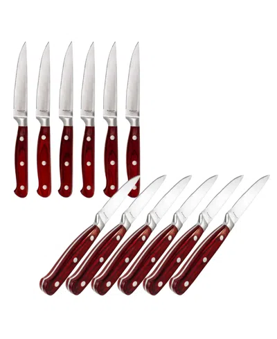 Berghoff Pakka Wood 12-piece Steak Knife Set In Brown