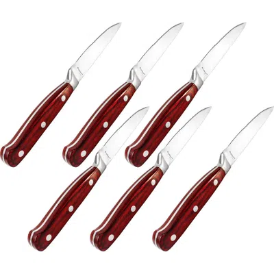 Berghoff Pakka Wood 6-piece Steak Knife Set In Brown