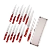 Berghoff Pakka Wood Stainless Steel 15-pc. Carving Knife Set With Case In Brown