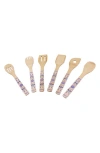 Berghoff Patterned Bamboo 6pc Utensil Set In Natural