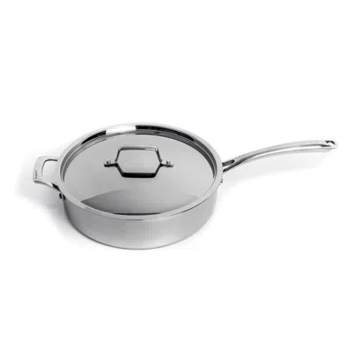 Berghoff Professional Tri-ply 18/10 Stainless Steel 11" Sauté Pan With Ss Lid, 4.6qt. In Gray
