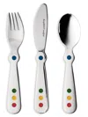 Berghoff International Ralph Kramer Circus 3-piece Children's Flatware Set In Neutral