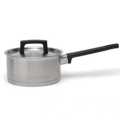 Berghoff Ron 1.7 Qt. Stainless Steel Sauce Pan With Lid In Silver;black