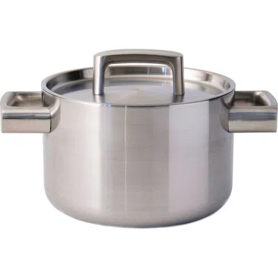 Berghoff Ron 3.2-quart Covered Stockpot In Silver