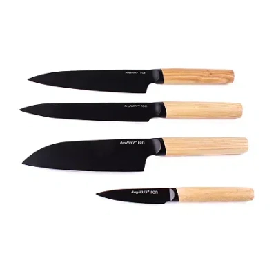 Berghoff Ron Stainless Steel 4-pc. Knife Set In Black