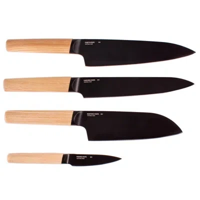 Berghoff Ron Stainless Steel 4pc Knife Set, Natural