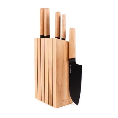 Berghoff Ron Stainless Steel 6-pc. Knife Block Set In Nude