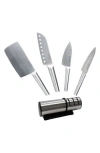 Berghoff Santoku 5-piece Knife & Sharpener Set In Silver