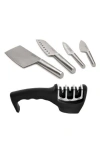 Berghoff Santoku Set Of 5 Knife & Sharpener Set In Multicolor