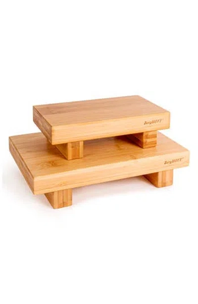 Berghoff Set Of 2 Bamboo Sushi Tray Set In Beige