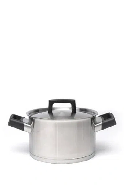 Berghoff Silver/black Ron 8" Covered Casserole In Silver/black Handle