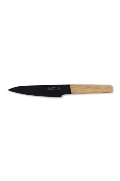 Berghoff Silver/natural Wood 5" Utility Knife In Black/natural Wood