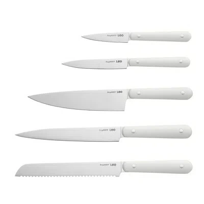 Berghoff Slate Stainless Steel 5pc Complete Knife Set In White