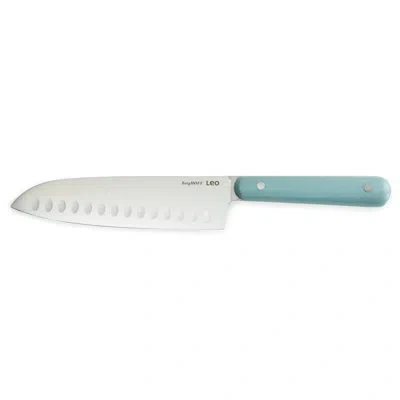 Berghoff Slate Stainless Steel Santoku Knife 7" In Teal;silver