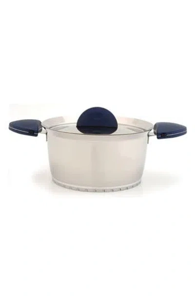 Berghoff Stacca Covered 7-quart Stock Pot In Blue