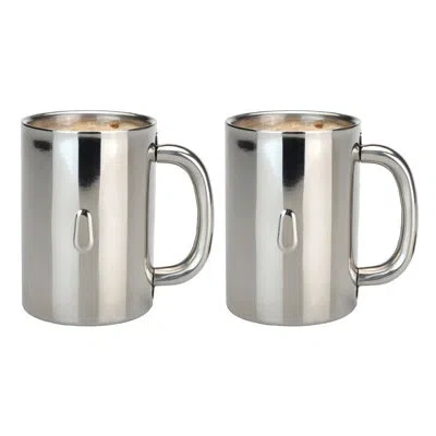 Berghoff Straight Coffee Mug In Silver