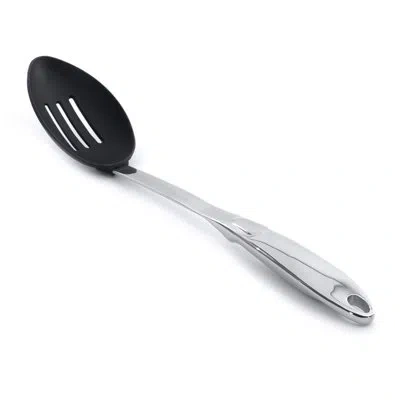 Berghoff Straight Nylon Slotted Serving Spoon In Silver
