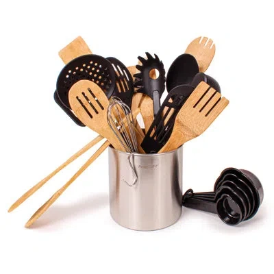 Berghoff Studio 29pc Nylon And Bamboo Kitchen Utensil Set In Multicolor
