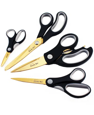 Berghoff Studio 4-piece Stainless Steel Scissors Set In Gold