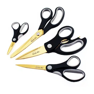 Berghoff Studio Gold Series 4-pc. Titanium Scissor Set In Multi