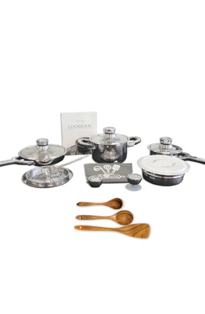 Berghoff Tfk 15-piece Stainless Steel Cookware Set In Silver