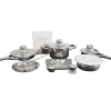 Berghoff Tfk 18-pc. 15-pc. Stainless Steel Cookware Set In Silver