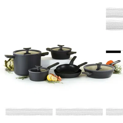 Berghoff The Leo 10-piece Cookware Set In Black