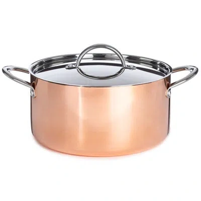 Berghoff Vintage Tri-ply 5.75qt. Copper Dutch Oven With 9.5" Lid