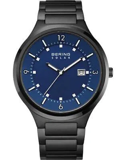 Pre-owned Bering 14442-727 Mens Watch Slim-solar 42mm 5atm