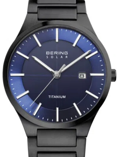 Pre-owned Bering 15239-727 Solar Mens Watch 39mm 10atm