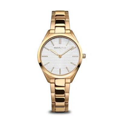 Bering Womens Rose Goldtone Stainless Steel Bracelet Watch 17231-734