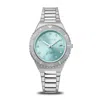 Bering Womens Silver Tone Stainless Steel Bracelet Watch 18936-707 In Metallic