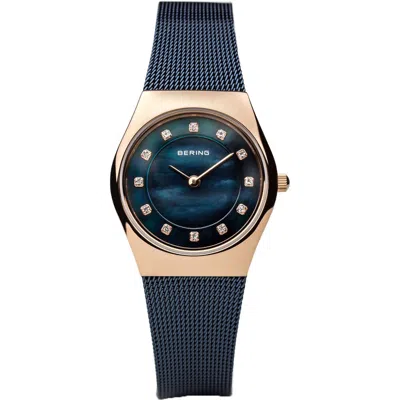 Pre-owned Bering Ladies Watch Wristwatch Slim Classic - 11927-367 Meshband