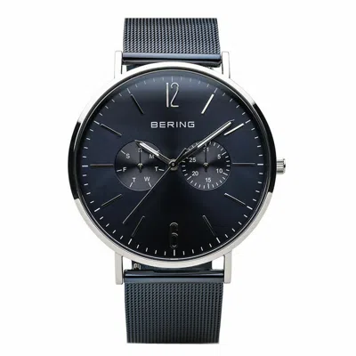 Pre-owned Bering Men's Wristwatch Classic Multifunction - 14240-307 Meshband