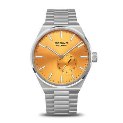 Pre-owned Bering Time - Automatic - Mens Matte Silver-tone Watch - 19441-701